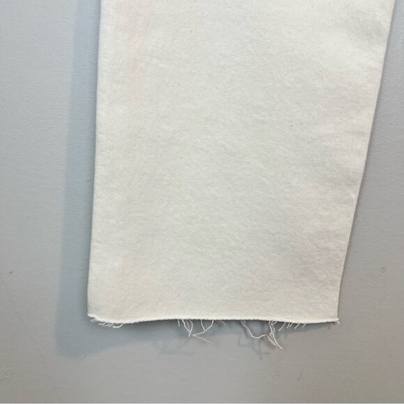 NWT RE/DONE 70s High-Rise Stove Pipe Jeans Vintage White sz 27 Revolve msrp $265 - Picture 5 of 11